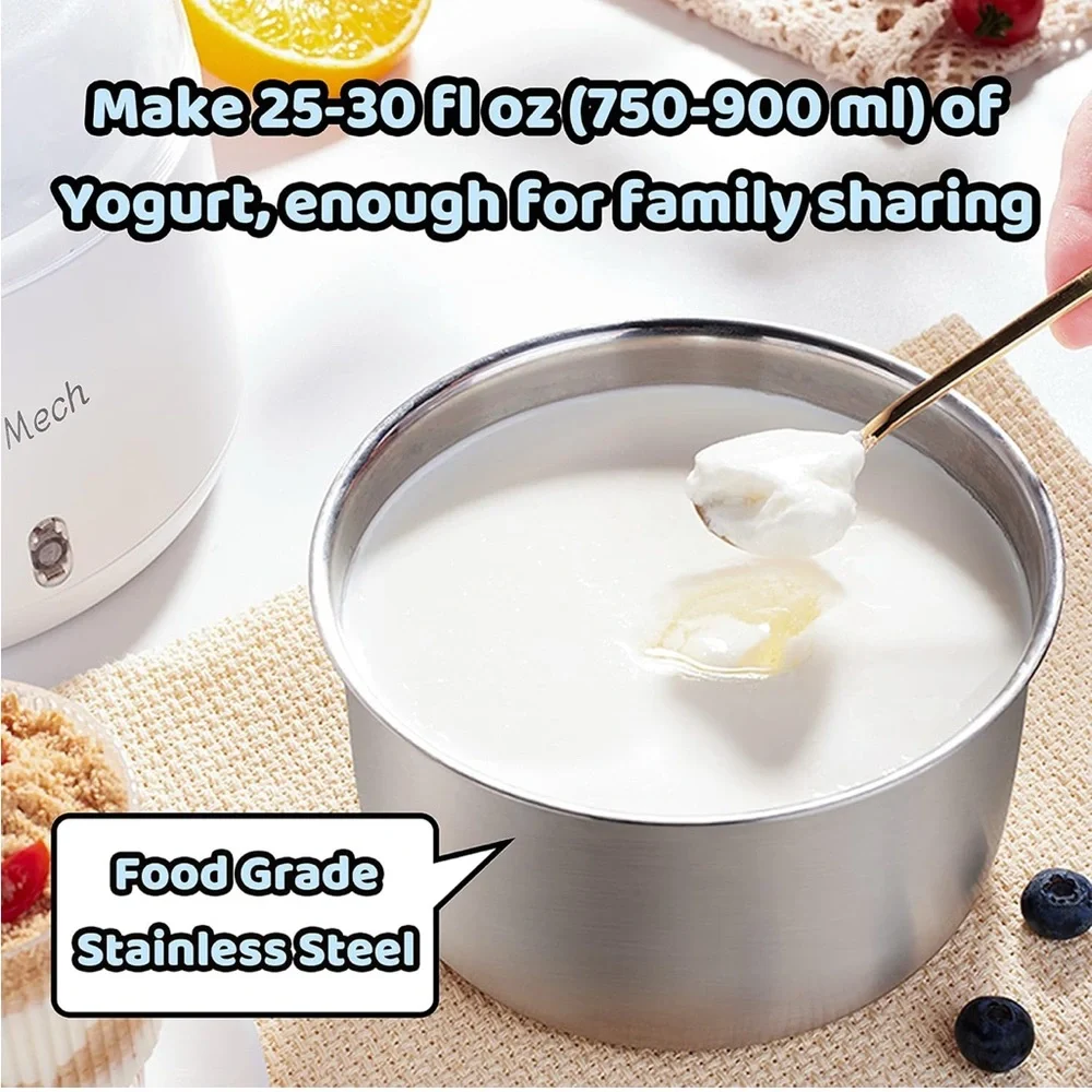Yogurt Maker Compact Greek Yogurt Maker Constant Temperature Control 1 Quart